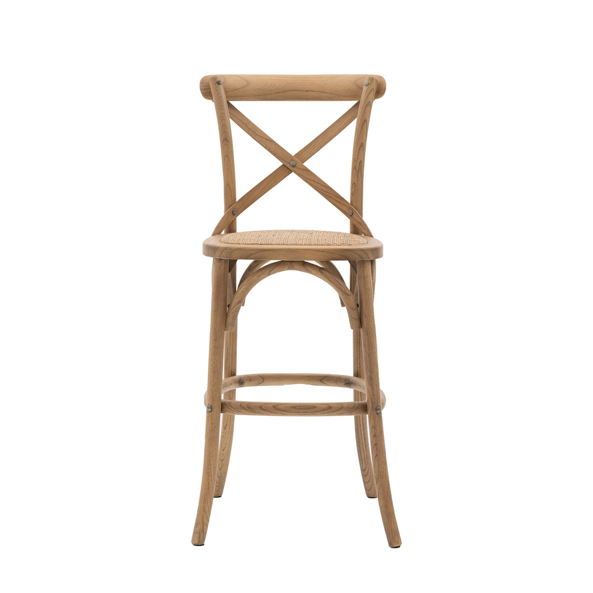 Amos Cafe Stool Natural/Rattan (2pk) from Amos Lighting + Home