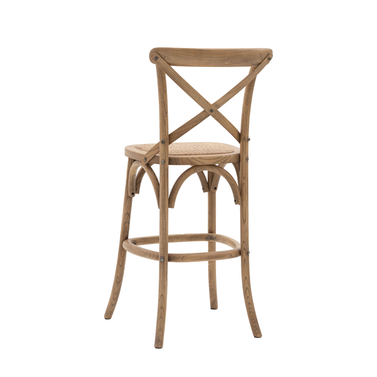 Amos Cafe Stool Natural/Rattan (2pk) from Amos Lighting + Home