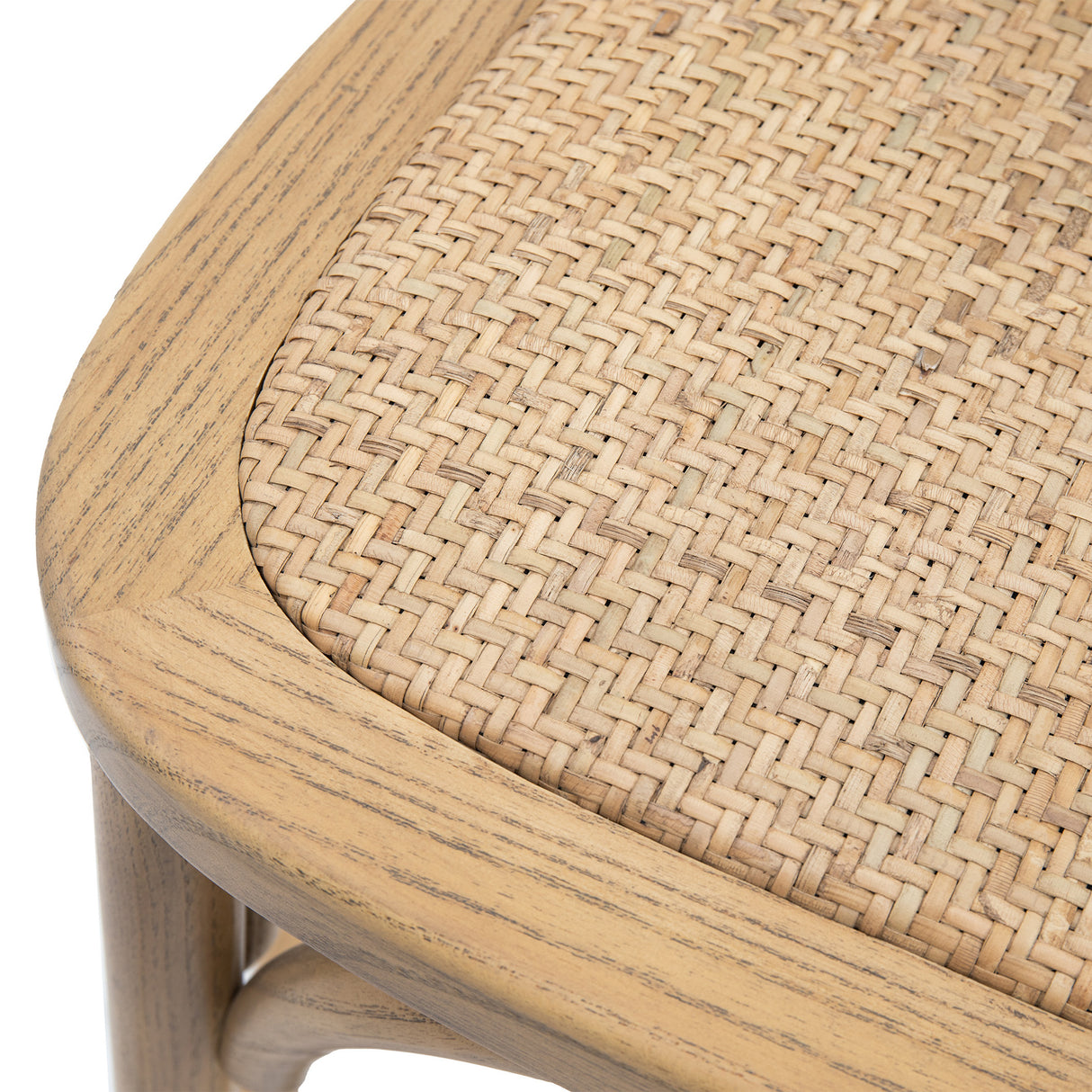 Amos Cafe Stool Natural/Rattan (2pk) from Amos Lighting + Home