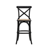 Amos Cafe Stool Black/Rattan (2pk) –  from Amos Lighting + Home