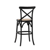 Amos Cafe Stool Black/Rattan (2pk) –  from Amos Lighting + Home