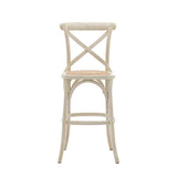 Amos Cafe Stool White/Rattan (2pk) –  from Amos Lighting + Home