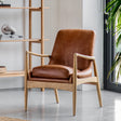 Amos Carrera Armchair Brown Leather  –  from Amos Lighting + Home