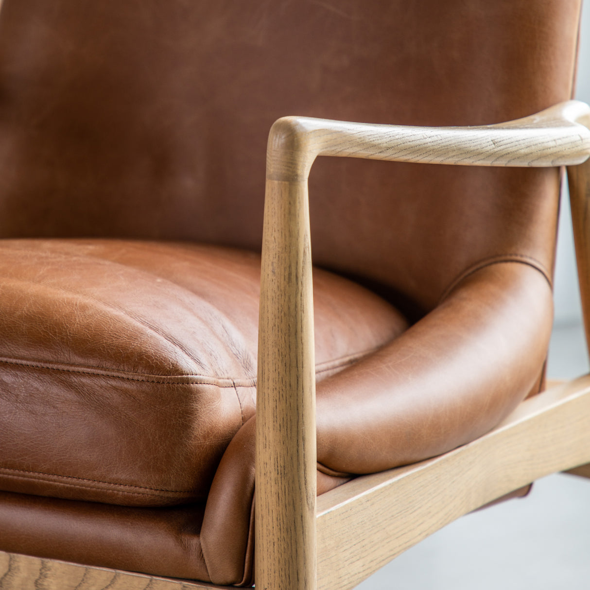 Amos Carrera Armchair Brown Leather  –  from Amos Lighting + Home