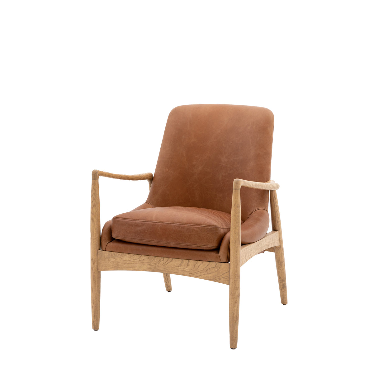 Amos Carrera Armchair Brown Leather  –  from Amos Lighting + Home