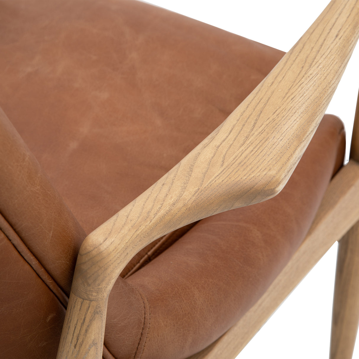 Amos Carrera Armchair Brown Leather  –  from Amos Lighting + Home