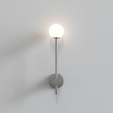 Astro Orb Single Polished Chrome Bathroom Wall Light