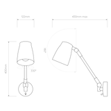 Astro Atelier Grande Matt Black Interior Wall Light