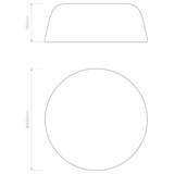 Astro Taiko 400 Matt White Interior Ceiling Light