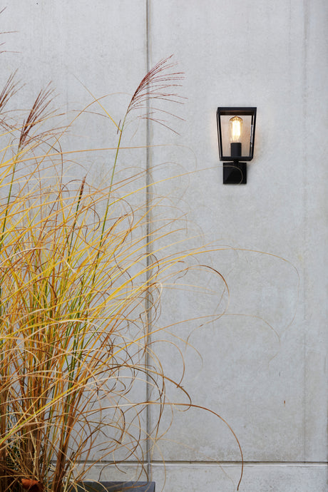 Astro Farringdon Textured Black Outdoor Wall Light
