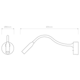 Astro Lucca Surface Bronze Interior Reading Light