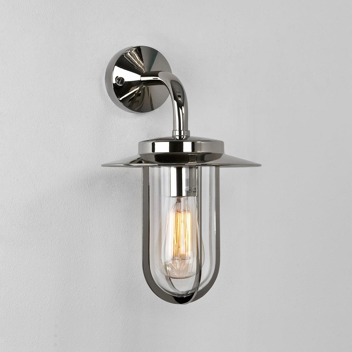 Astro Montparnasse Wall Polished Nickel Outdoor Wall Light
