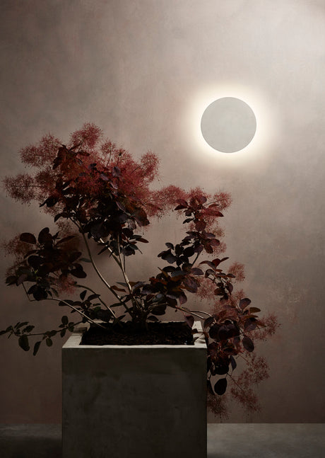 Astro Eclipse Round 300 LED Matt Concrete Coastal Wall Light