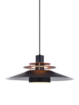 Halo Design Rivoli Pendant Ø50 Black & Copper