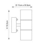 Endon Canon Outdoor Wall Light