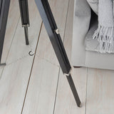 Endon Nautical Floor Lamp Polished nickel plate & black paint