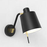 Astro Edward Wall Base Switched Matt Black Interior Wall Light
