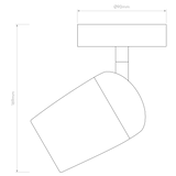 Astro Koto Single Matt Black Interior Spotlight