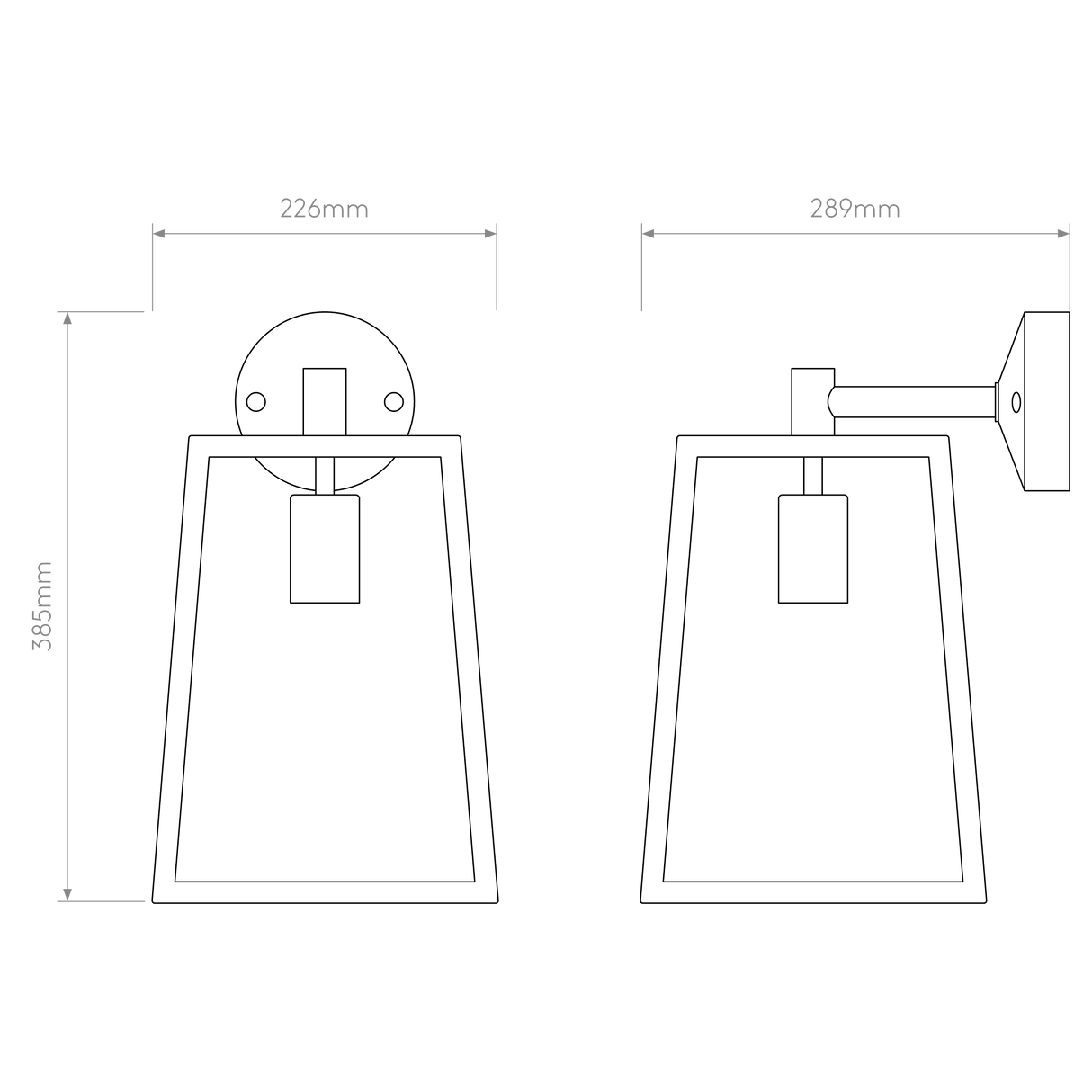 Astro Calvi Wall 305 Textured Black Outdoor Wall Light