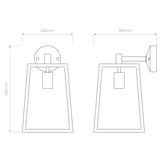 Astro Calvi Wall 305 Textured Black Outdoor Wall Light