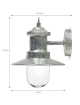 Garden Trading St Ives Ships Light - Galvanised Steel, Silver