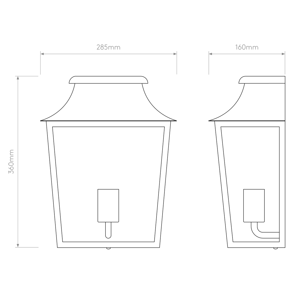 Astro Richmond Wall 285 Textured Black Outdoor Wall Light