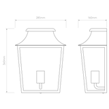 Astro Richmond Wall 285 Textured Black Outdoor Wall Light