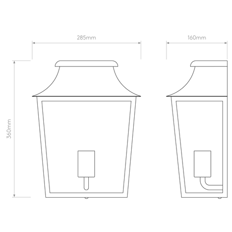 Astro Richmond Wall 285 Textured Black Outdoor Wall Light