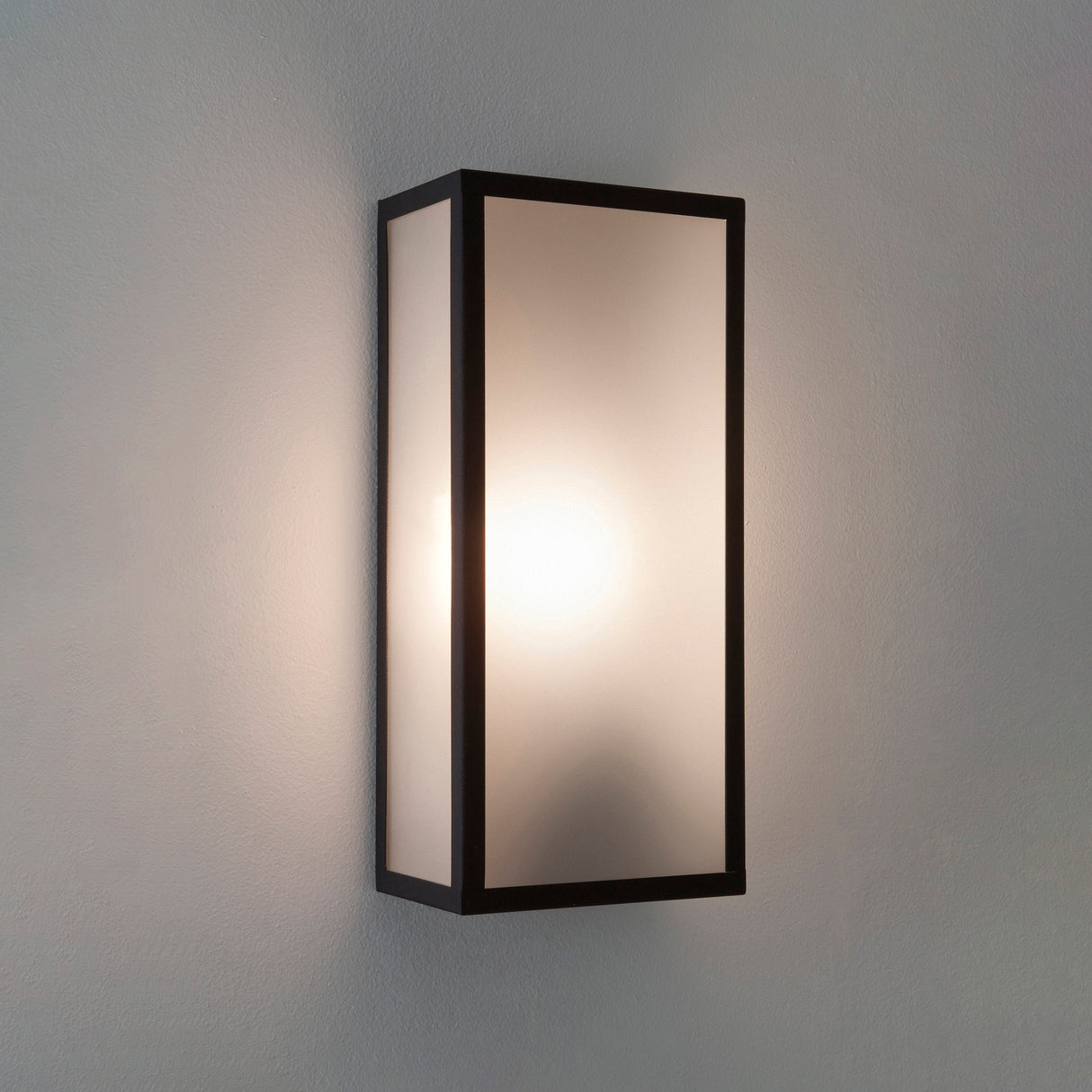 Astro Messina Sensor Textured Black Outdoor Wall Light