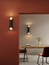 Astro Ako 600 Phase Matt Black/Gold Interior Wall Light