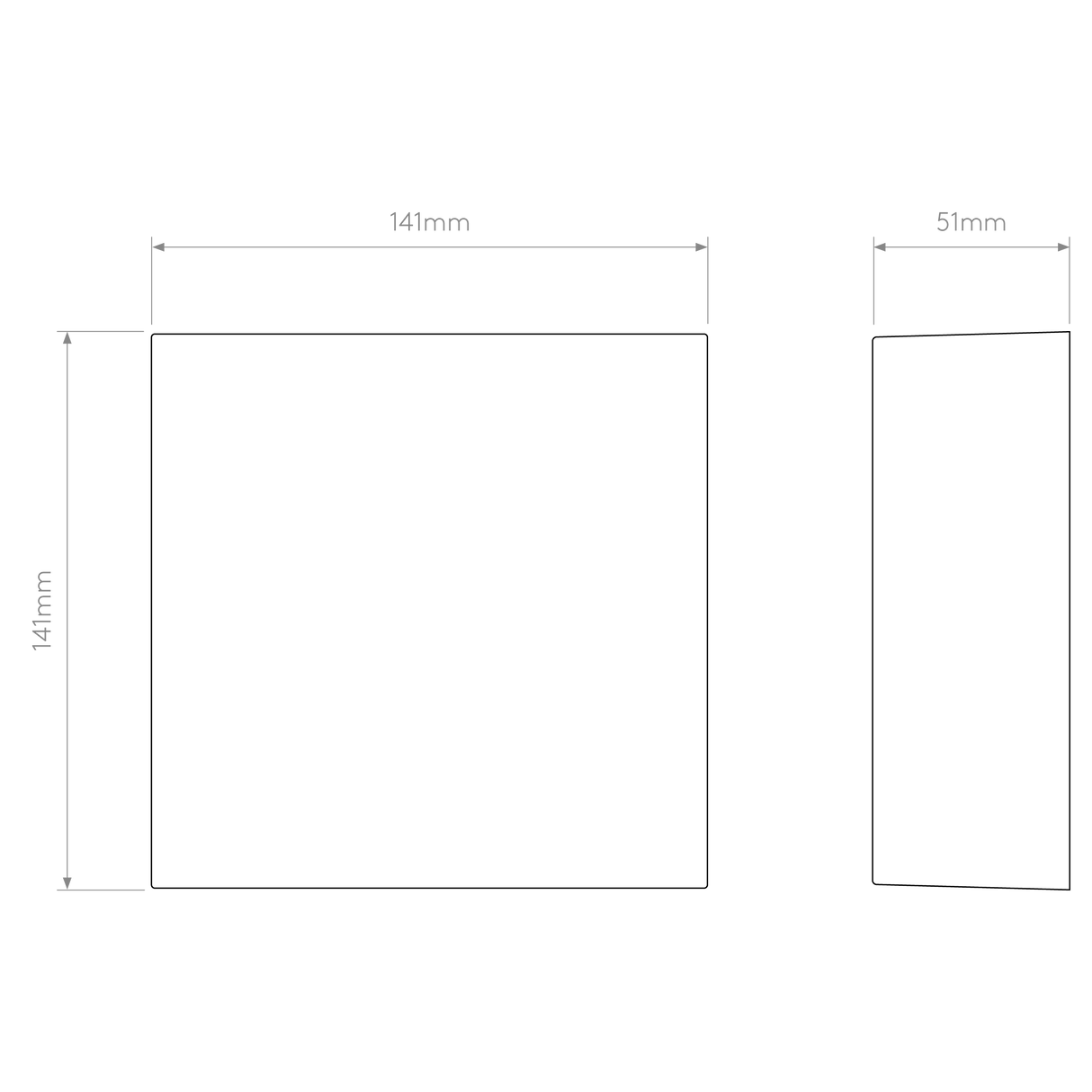 Astro Elis Single LED Textured Black Outdoor Wall Light