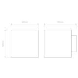 Astro Pienza 165 Plaster Interior Wall Light