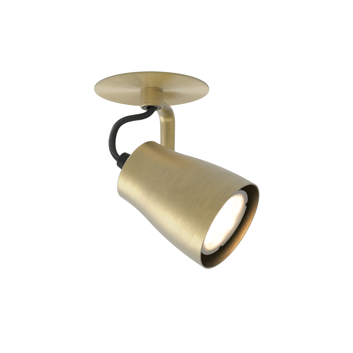 Astro Juno Recessed Matt Brushed Brass Interior Spotlight