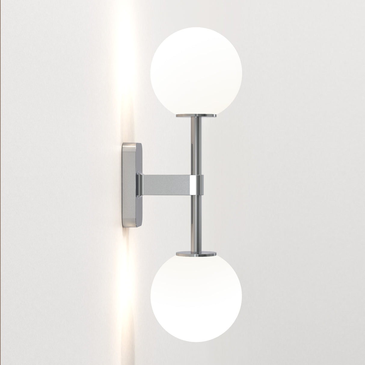 Astro Tacoma Twin Polished Chrome Bathroom Wall Light
