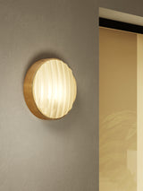 Astro Montreal Round 300 PVD Brushed Brass Coastal Wall Light
