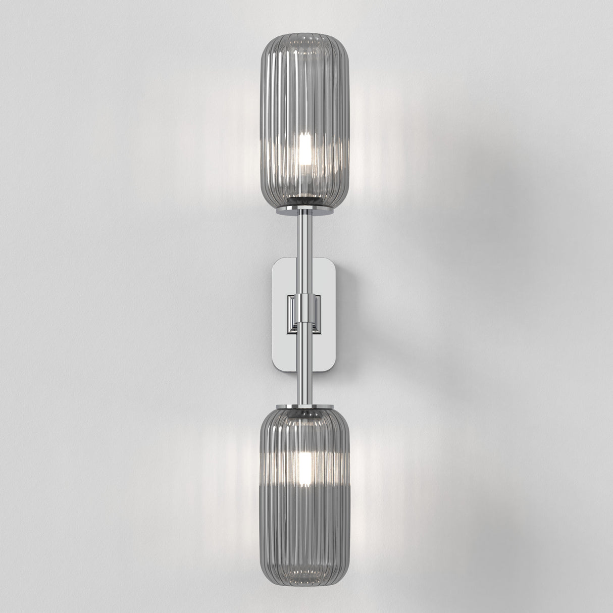 Astro Tacoma Twin Polished Chrome Bathroom Wall Light