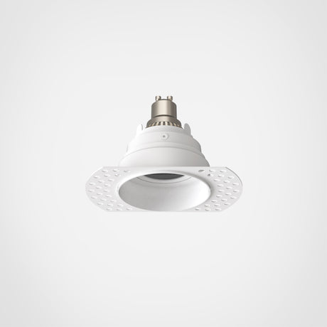 Astro Trimless Slimline Round Adjustable Fire-Rated Matt White Interior Downlight