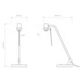 Astro Edward Desk Base Matt Black Interior Table Light