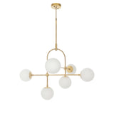 Amos Penthouse Pendant Chandelier Antique Brass from Amos Lighting + Home