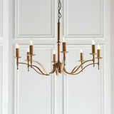Interiors 1900 Stanford 8lt Chandelier Antique Brass
