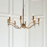 Interiors 1900 Stanford 8lt Chandelier Antique Brass