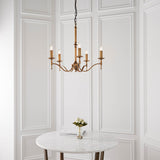 Interiors 1900 Stanford 5lt Chandelier Antique Brass