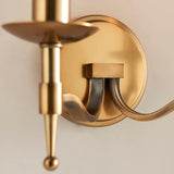 Interiors 1900 Stanford Twin Wall Light Antique Brass