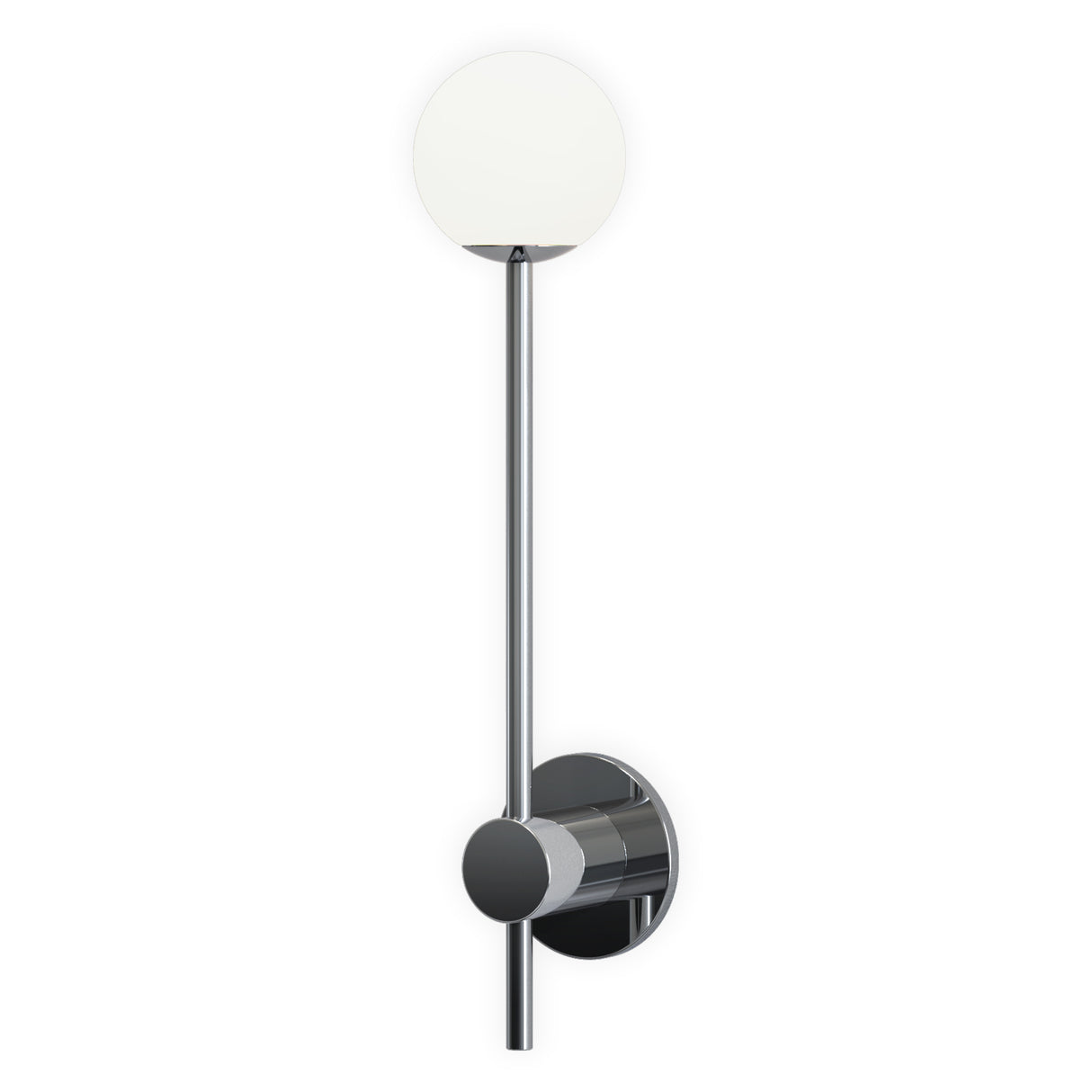 Astro Orb Single Polished Chrome Bathroom Wall Light
