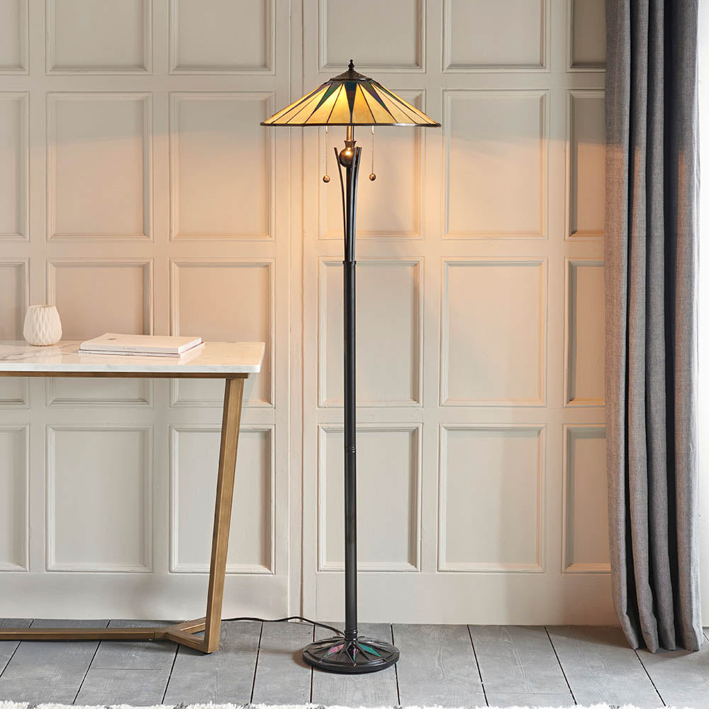 Tiffany Dark Star Floor Lamp