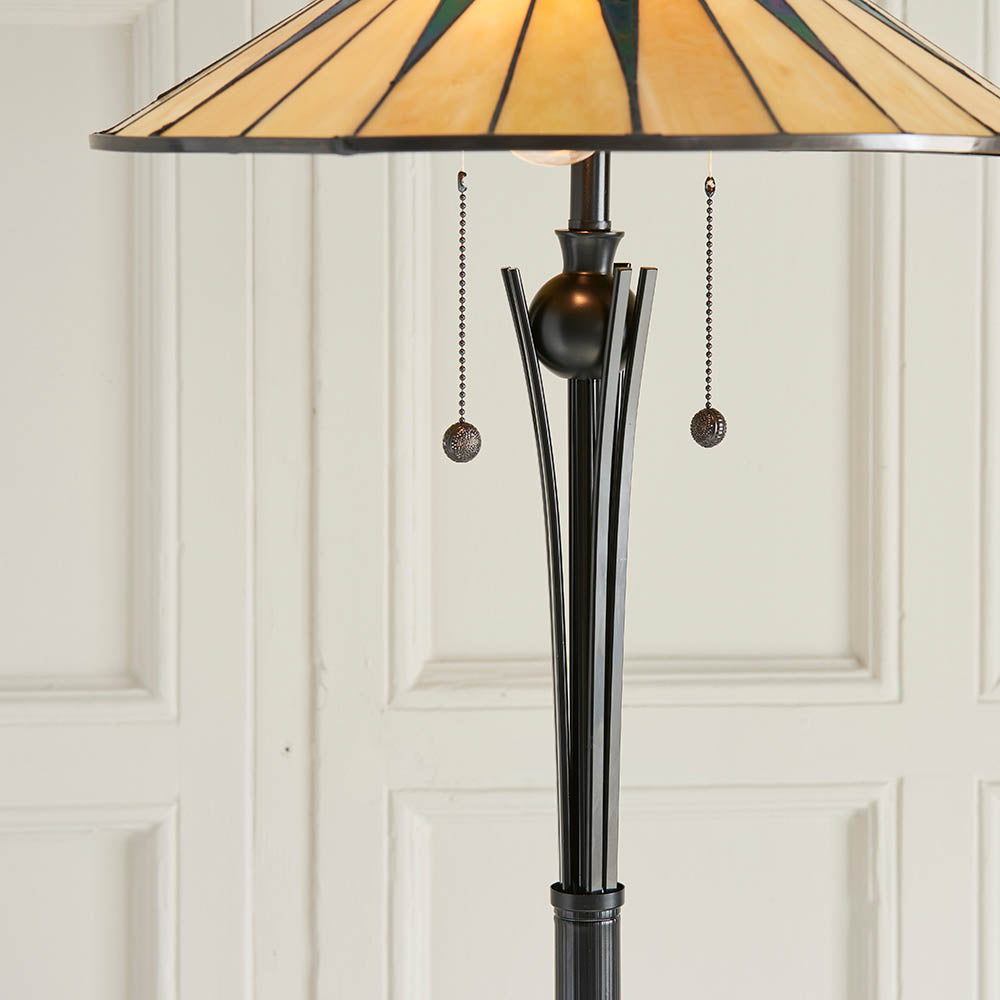 Tiffany Dark Star Floor Lamp