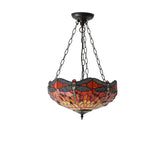 Tiffany Dragonfly Flame Medium Inverted 3lt pendant