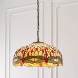 Tiffany Dragonfly Beige Large 3lt Pendant