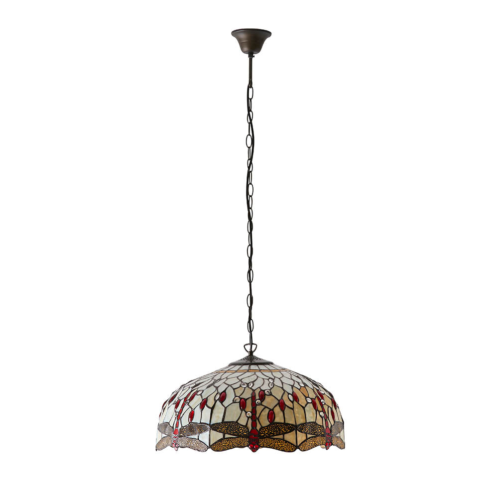 Tiffany Dragonfly Beige Large 3lt Pendant
