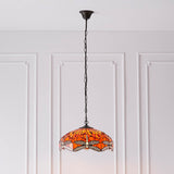 Tiffany Dragonfly Flame Medium 3lt Pendant